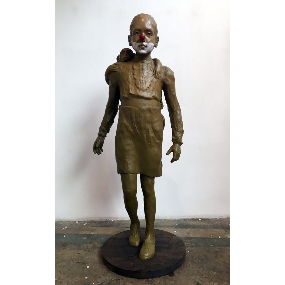 Caroline and monkey sculpture, £8,500