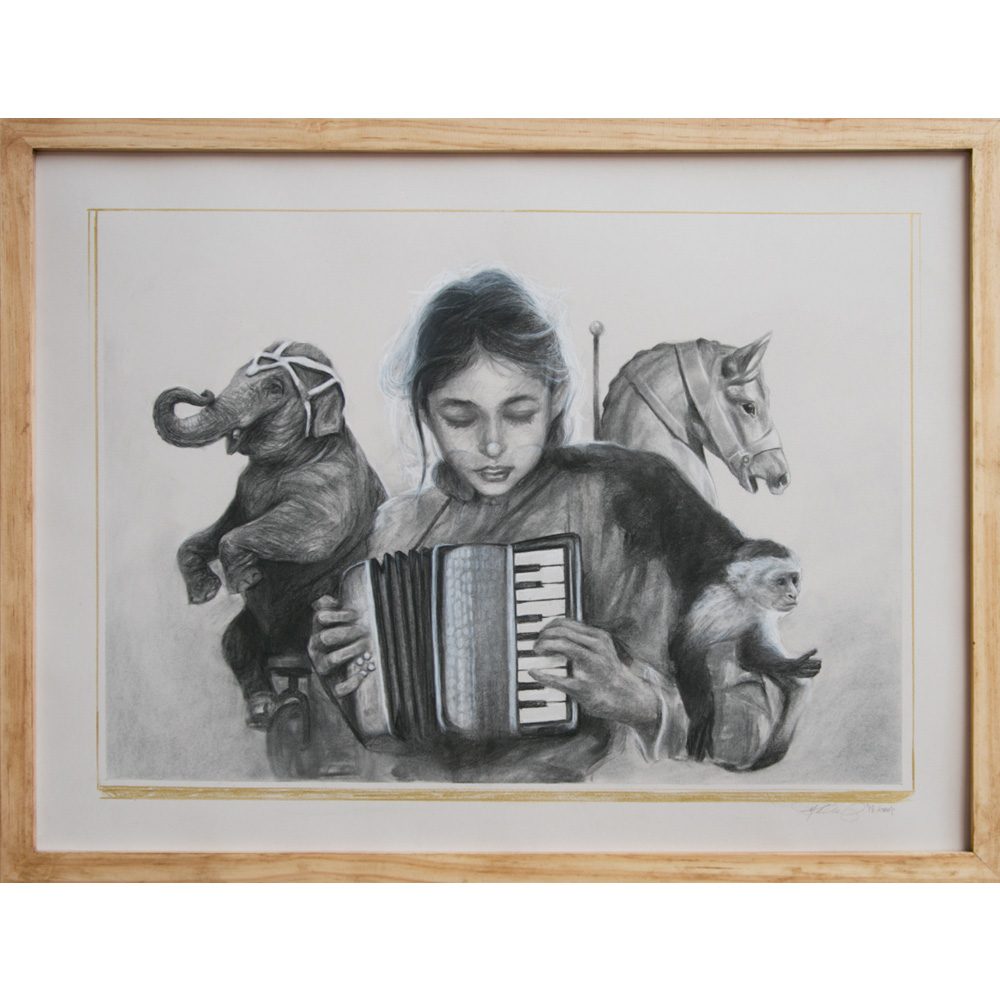 Caroline accordion Drawing, £1,200